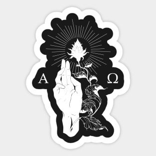 Alpha and Omega Sticker